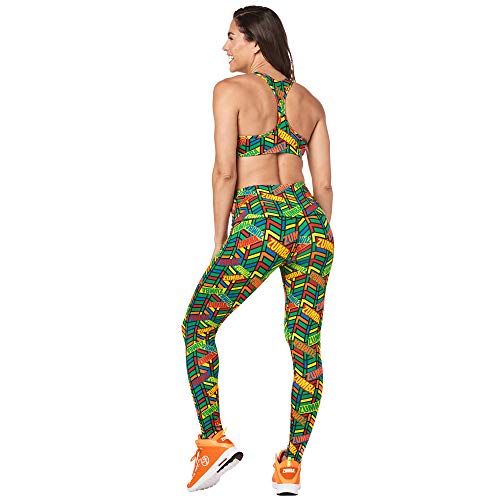 Zumba Leggings de Fitness Cintura Alta Entrenamiento Baile Compresión Pantalones Mujer, Multi, S