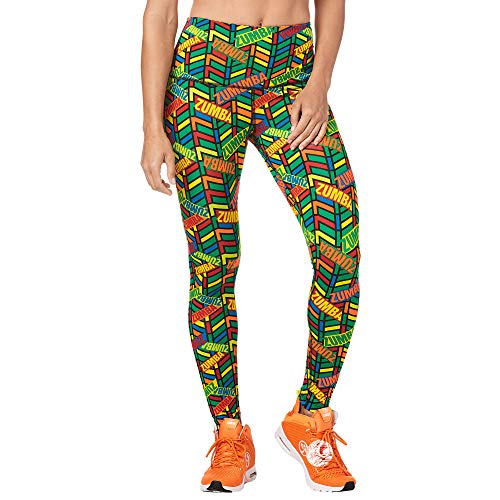 Zumba Leggings de Fitness Cintura Alta Entrenamiento Baile Compresión Pantalones Mujer, Multi, S