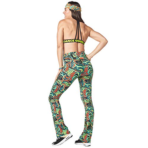 Zumba Leggings de Fitness Cintura Alta Entrenamiento Baile Compresión Pantalones Mujer, Teal Me Everything, XS