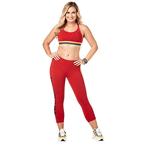 Zumba Sujetador Deportivo con Soporte de Alto Impacto para Mujer Grande Viva la Rojo