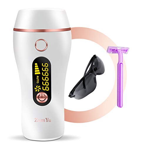 ZumYu IPL Depiladora de Luz Pulsada, 999,999 Flashes Disparos de Depilación Permanente para Cuerpo y Cara Dispositivo Láser Profesional sin Dolor para el Hogar para Cuerpo y Cara, para Mujer y Hombre ZumYu IPL Depiladora de Luz Pulsada, 999,999 Flashes Disparos de Depilación Permanente para Cuerpo y Cara Dispositivo Láser Profesional sin Dolor para el Hogar para Cuerpo y Cara, para Mujer y Hombre