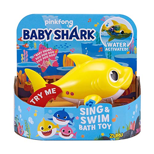 ZURU Robo Alive Junior Shark Baby Juguete de baño, Color Amarillo (ZURU Inc 25282) ZURU Robo Alive Junior Shark Baby Juguete de baño, Color Amarillo (ZURU Inc 25282)