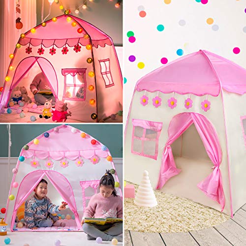 Zwini Tienda para niños Tienda para niños Plegable Casa Grande para niños Casa Princesa Rosa Castel Incluye Bolsa de Transporte portátil para Juegos en Interiores y Exteriores (51x51x39 Pulgadas) Zwini Tienda para niños Tienda para niños Plegable Casa Grande para niños Casa Princesa Rosa Castel Incluye Bolsa de Transporte portátil para Juegos en Interiores y Exteriores (51x51x39 Pulgadas)