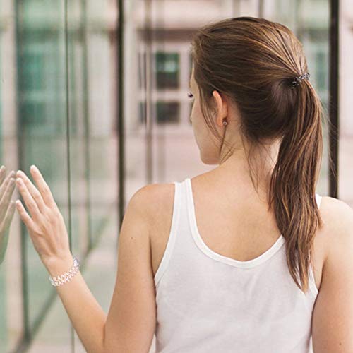 ZWOOS 50 Piezas Gomas del pelo Transparentes, Cintas para el cabello en espiral, Lazos para el cabello en Bobina para Mujeres y Niñas - Diámetro: 30 mm, Espesor: 10 mm ZWOOS 50 Piezas Gomas del pelo Transparentes, Cintas para el cabello en espiral, Lazos para el cabello en Bobina para Mujeres y Niñas - Diámetro: 30 mm, Espesor: 10 mm