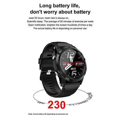 ZWW 2020 Nuevos Relojes Deportivos Durable Bluetooth Outdoor Smart Watch IP68 Rastreador Impermeable Moda Smartwatch Men's Watch,B