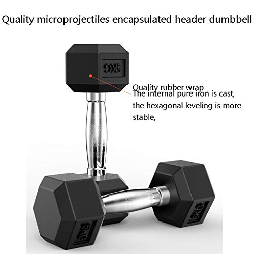 ZYCSKTL Mancuernas Mancuernas Antidesgaste Y Anticaídas Domésticas Masculinas Y Femeninas, Mancuernas Hexagonales Cubiertas De Hierro Puro En El Gimnasio (Color : Black-7.5KG) ZYCSKTL Mancuernas Mancuernas Antidesgaste Y Anticaídas Domésticas Masculinas Y Femeninas, Mancuernas Hexagonales Cubiertas De Hierro Puro En El Gimnasio (Color : Black-7.5KG)