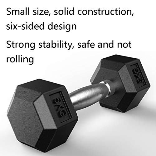 ZYCSKTL Mancuernas Mancuernas Antidesgaste Y Anticaídas Domésticas Masculinas Y Femeninas, Mancuernas Hexagonales Cubiertas De Hierro Puro En El Gimnasio (Color : Black-7.5KG) ZYCSKTL Mancuernas Mancuernas Antidesgaste Y Anticaídas Domésticas Masculinas Y Femeninas, Mancuernas Hexagonales Cubiertas De Hierro Puro En El Gimnasio (Color : Black-7.5KG)