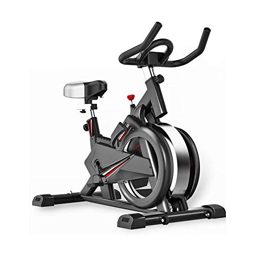 ZYCWBW Bicicleta Estática De Spinning Profesional Ajustable Resistencia Bicicleta Fitness De Gimnasio Ejercicio con Volante De Inercia, Sillín Ajustable, Máx.250Kg