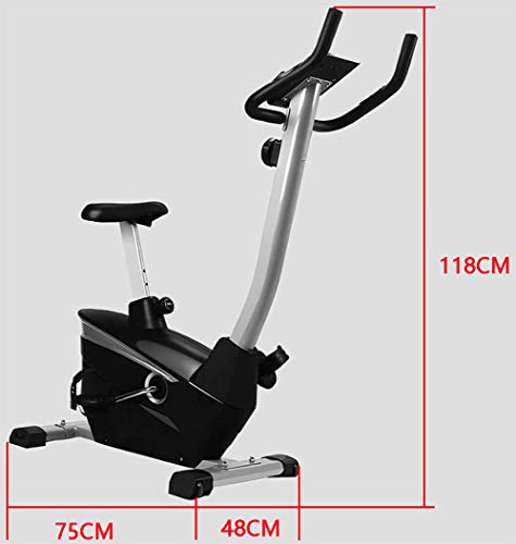 ZYCWBW Bicicleta Estática de Spinning Profesional Ajustable Resistencia, Pantalla LCD, Bicicleta Fitness de Gimnasio Ejercicio con Volante de Inercia, Sillín Ajustable, Máx.150kg