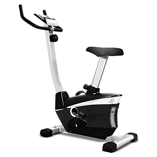 ZYCWBW Bicicleta Estática de Spinning Profesional Ajustable Resistencia, Pantalla LCD, Bicicleta Fitness de Gimnasio Ejercicio con Volante de Inercia, Sillín Ajustable, Máx.150kg