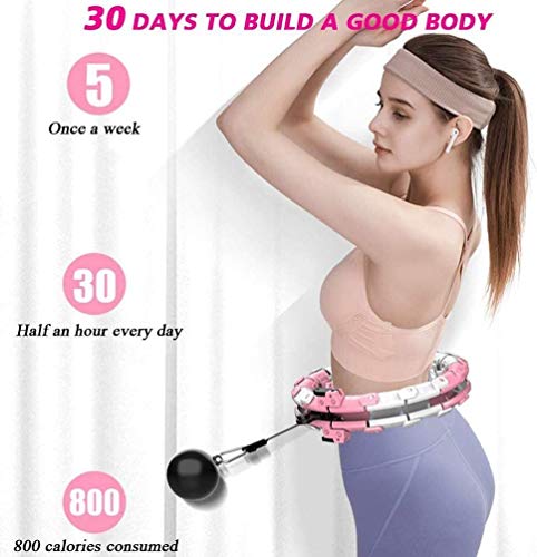 ZYF Hula Hoop Hula Hoop, Hula Ancho Ajustable Aptitud Aros Adultos Principiantes con el aro a Eliminar, Gimnasio, Masaje pinkblue-21 Nudos ZYF Hula Hoop Hula Hoop, Hula Ancho Ajustable Aptitud Aros Adultos Principiantes con el aro a Eliminar, Gimnasio, Masaje pinkblue-21 Nudos