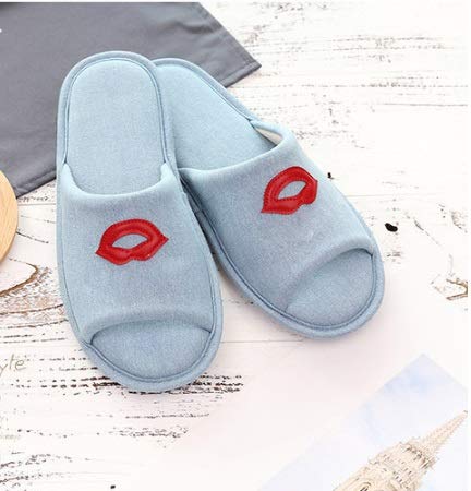 ZYING Zore Primavera otoño hogar Mujeres algodón Dibujos Animados Animal Damas Zapatos Planos Dormitorio Antideslizante Parejas Diapositivas Hembra (Color : Light Blue 38-39) ZYING Zore Primavera otoño hogar Mujeres algodón Dibujos Animados Animal Damas Zapatos Planos Dormitorio Antideslizante Parejas Diapositivas Hembra (Color : Light Blue 38-39)