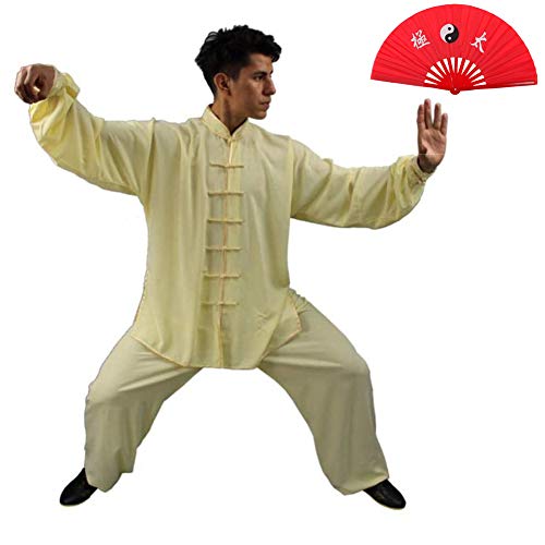 ZYQDRZ Ropa De Tai Chi De AlgodóN Puro Chino, Ropa De Tai Chi De AlgodóN Y Seda, Ropa De Ejercicio, Ropa De Tai Chi Gruesa Y De Gran TamañO,B,M