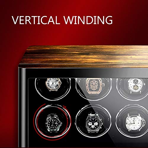 Zyy Automático Cajas Giratorias para Relojes, Quiet Mabuchi Motors, con Pantalla LCD De Control Táctil, Control Remoto Y 5 Modos De Rotación, 6 Bobinador Posiciones Caja De Madera (Color : B) Zyy Automático Cajas Giratorias para Relojes, Quiet Mabuchi Motors, con Pantalla LCD De Control Táctil, Control Remoto Y 5 Modos De Rotación, 6 Bobinador Posiciones Caja De Madera (Color : B)