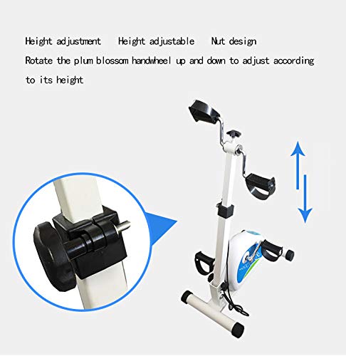 ZZLYY Pedal Portátil Ejercitador, Brazo Y Pierna Máquinas De Ejercicios Venta Ambulante Ajustable Aparatos De Ejercicios De Rehabilitación para Personas Mayores