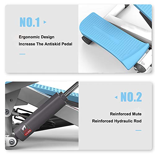 ZZPP Mini hacia Arriba-Down Stepper Aeróbic Fitness Stepper con Cuerdas De Resistencia Adelgazar Máquina,Stepper Twister Azul 42x30x20cm(17x12x8inch) ZZPP Mini hacia Arriba-Down Stepper Aeróbic Fitness Stepper con Cuerdas De Resistencia Adelgazar Máquina,Stepper Twister Azul 42x30x20cm(17x12x8inch)