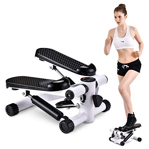 ZZPP Stepper Stepper Cardio Training,silencioso Fitness Stepper Cardio Fitness,Swing Stepper Hidráulico Cardio Ejercicio Deportes De Interior Máquina De Adelgazamiento Blanco 31x33x11cm(12x13x4inch)