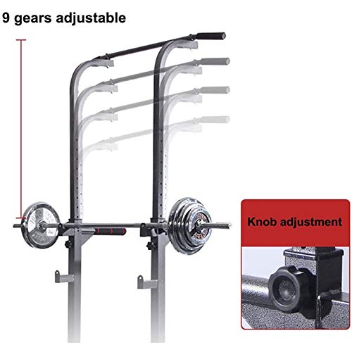 ZZZTWO Power Tower Estación Multifuncional de Entrenamiento, Barbell Rack, Dip Station, Barra de Dominadas, Tamaño Regulable Torre de Musculación y Fitness Peso Máximo de 260kg