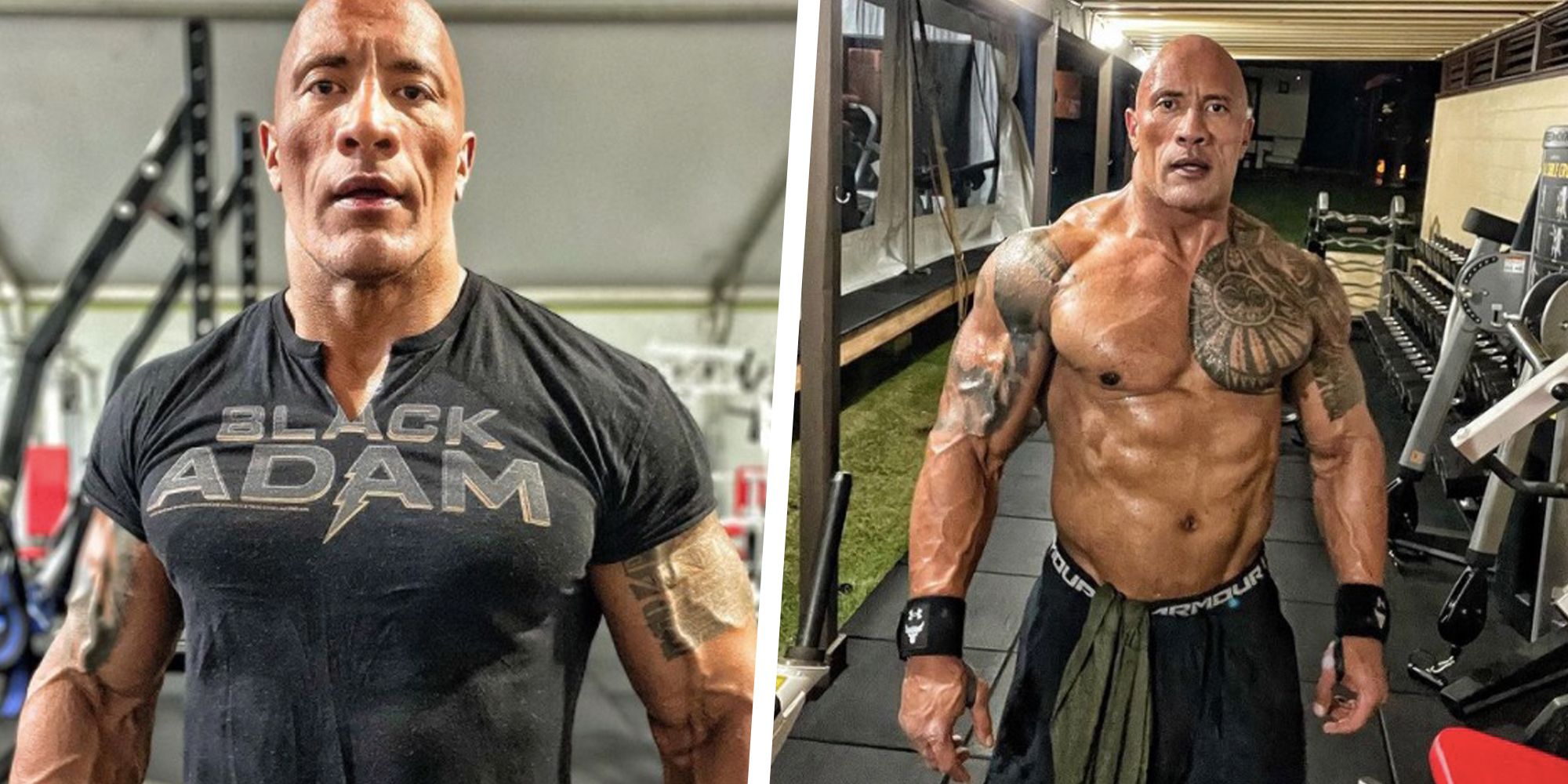 The Rock acaba de compartir un vistazo a su entrenamiento de pecho y tríceps de <em>Black Adam</em> 