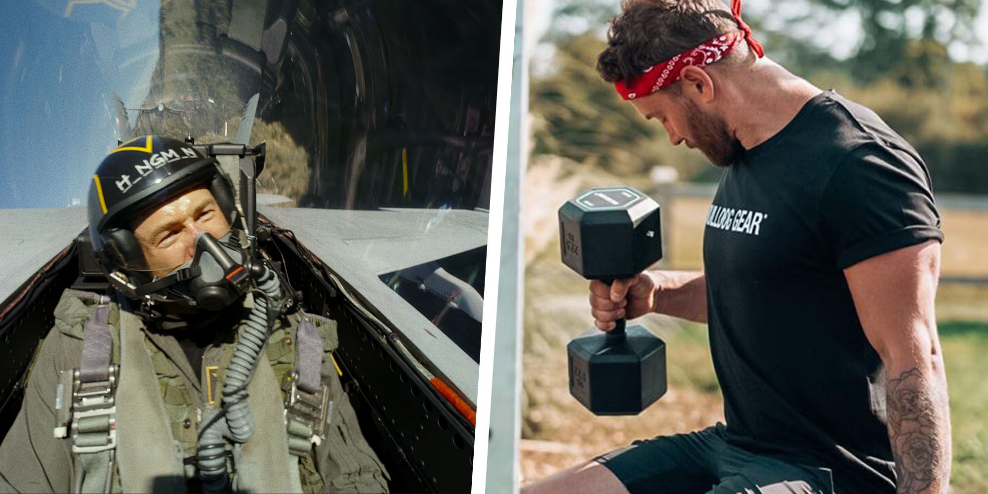 Utiliza los secretos del entrenamiento de Glen Powell en 'Top Gun' en esta sesión de mancuernas