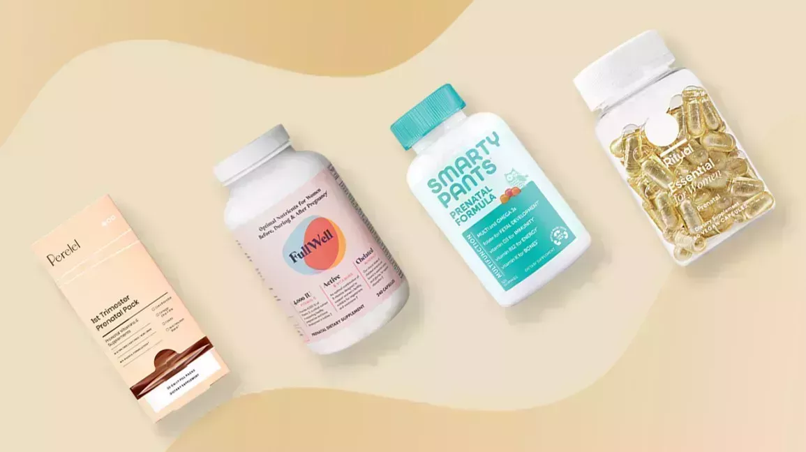 Four of the best prenatal vitamins, including SmartyPants, FullWell, Ritual, and Perekek