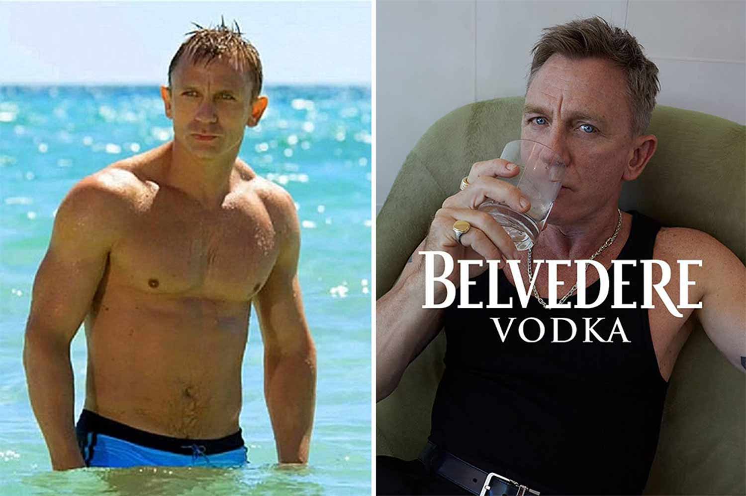 El anuncio de Belvedere de Daniel Craig hace que Internet se pregunte: ¿Dónde están sus músculos?