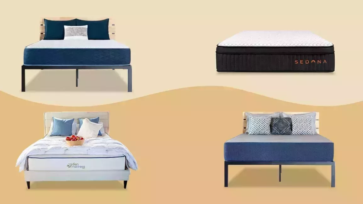 A collection of images featuring the 4 best full XL mattresses side by side.