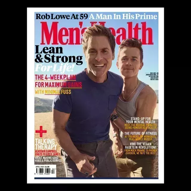 men's health rob lowe april issue