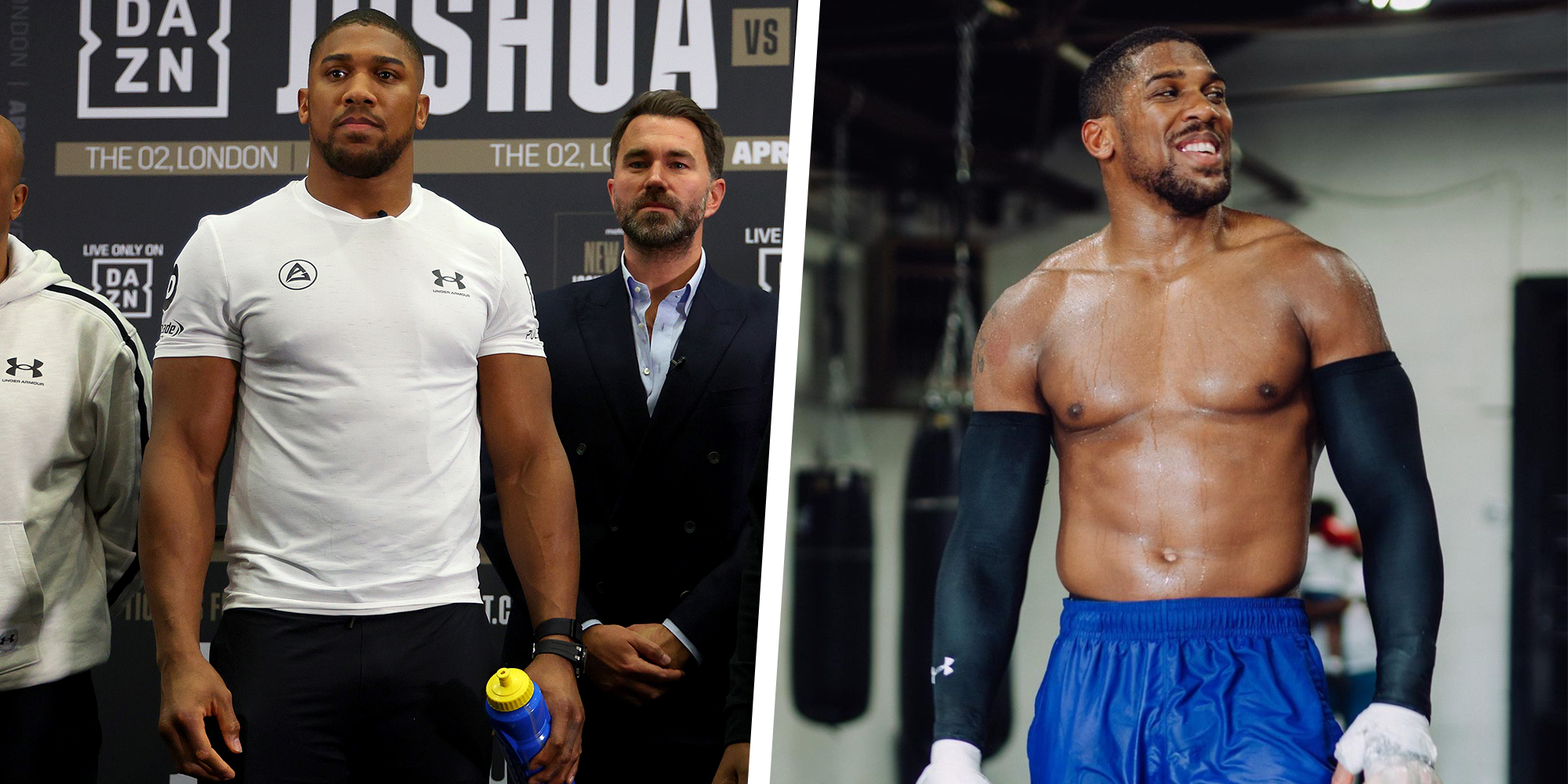 Anthony Joshua revela un físico menos musculoso antes de su regreso