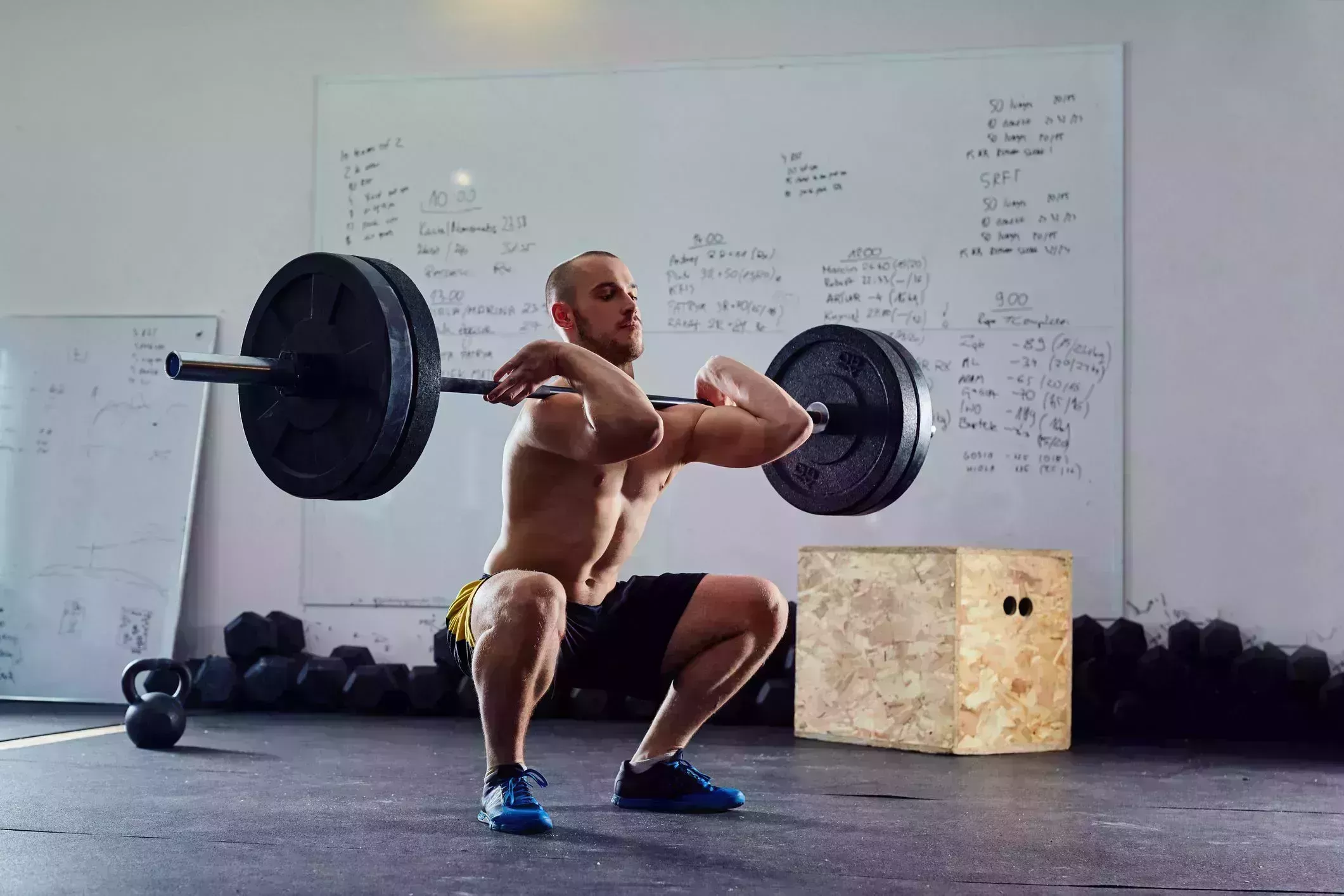 barbell front squat exercise