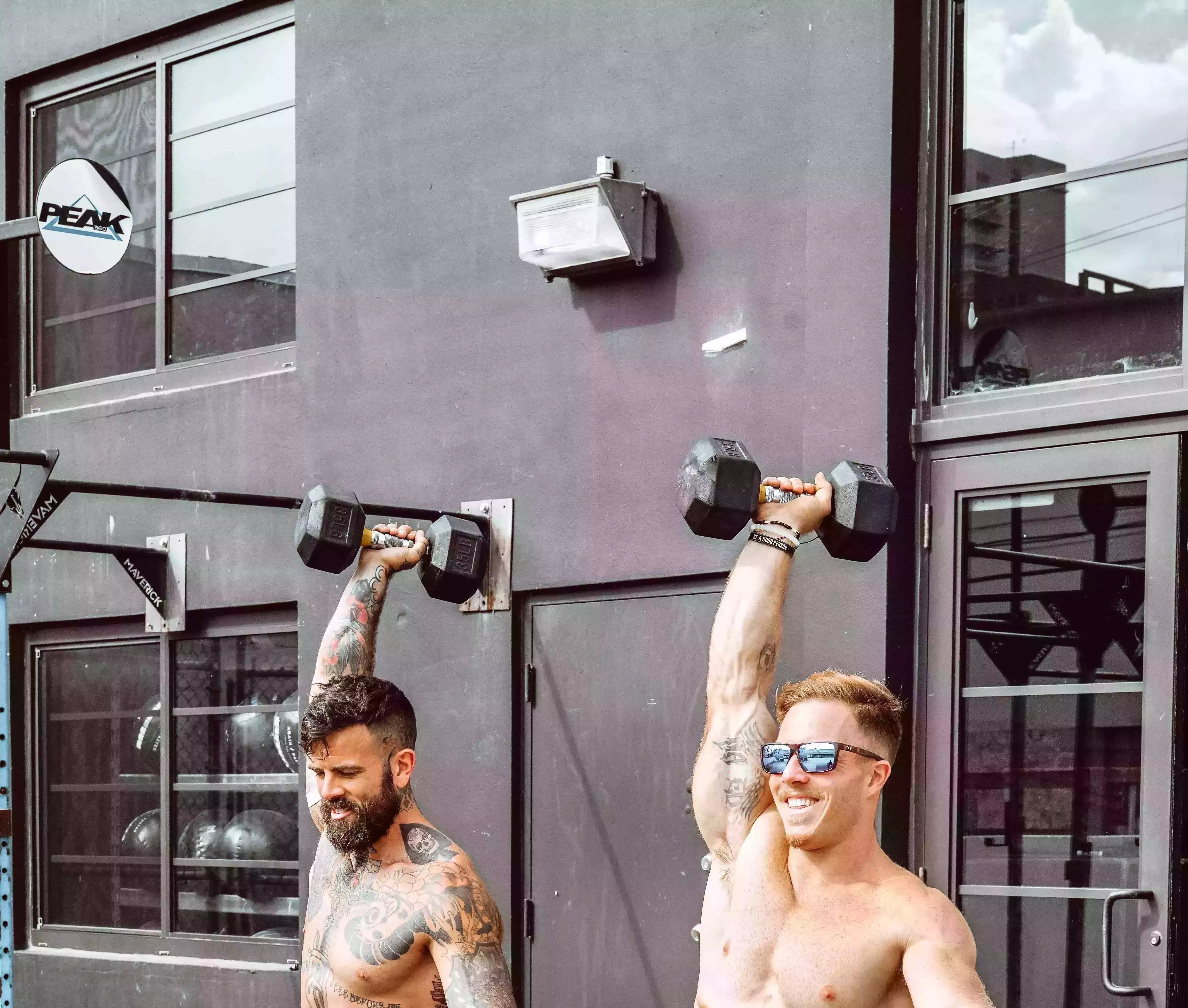 noah ohlsen and scott britton at peak360 crossfit