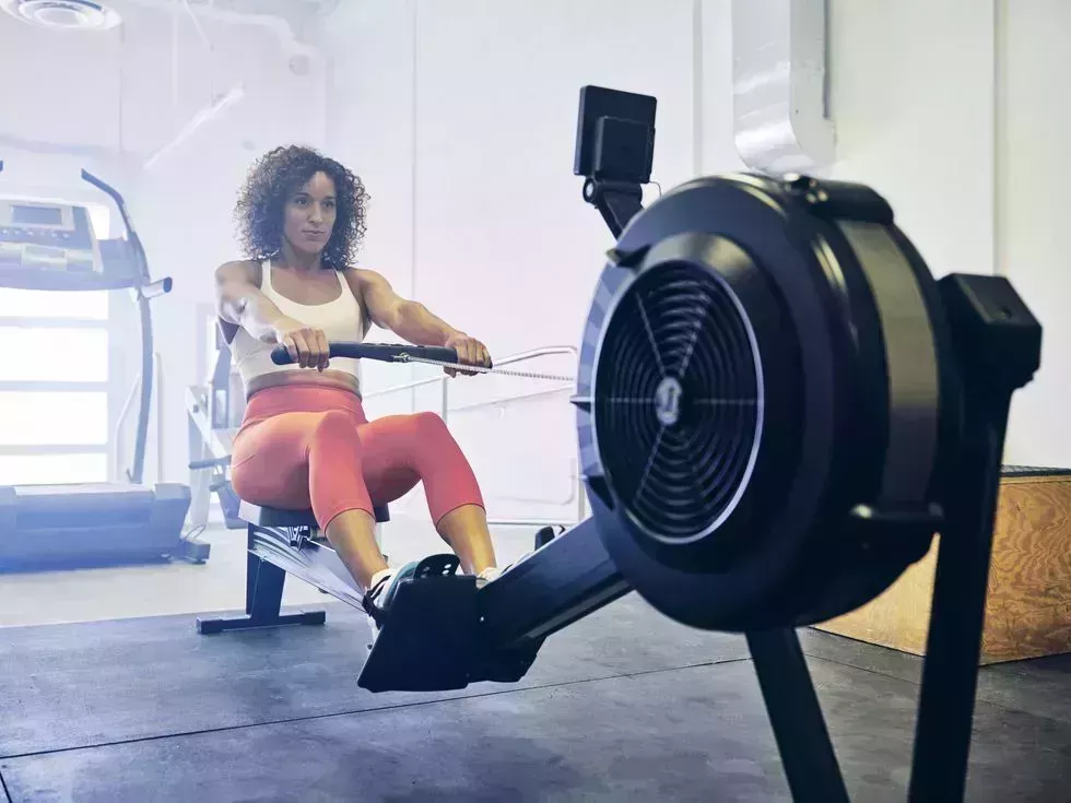 Woman in a Cross Training Gym woman in a cross training gym