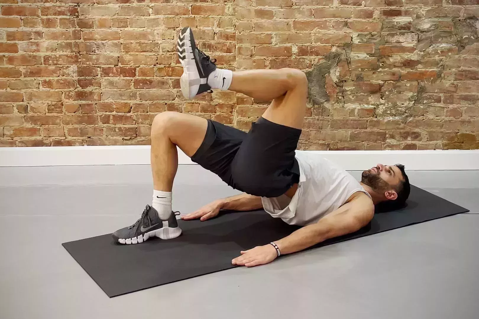 deep core exercises, glute bridge march deep core exercises, glute bridge march