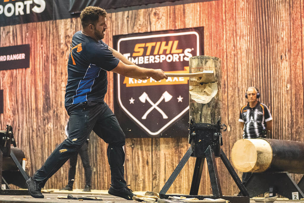 Entrevista con Graham Turner, atleta profesional de Timbersports