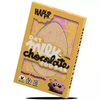 5. Happi Oat Milk White Raspberry Chocolate Egg Bar, 140g - View at Waitrose 5. Happi Oat Milk White Raspberry Chocolate Egg Bar, 140g - View at Waitrose