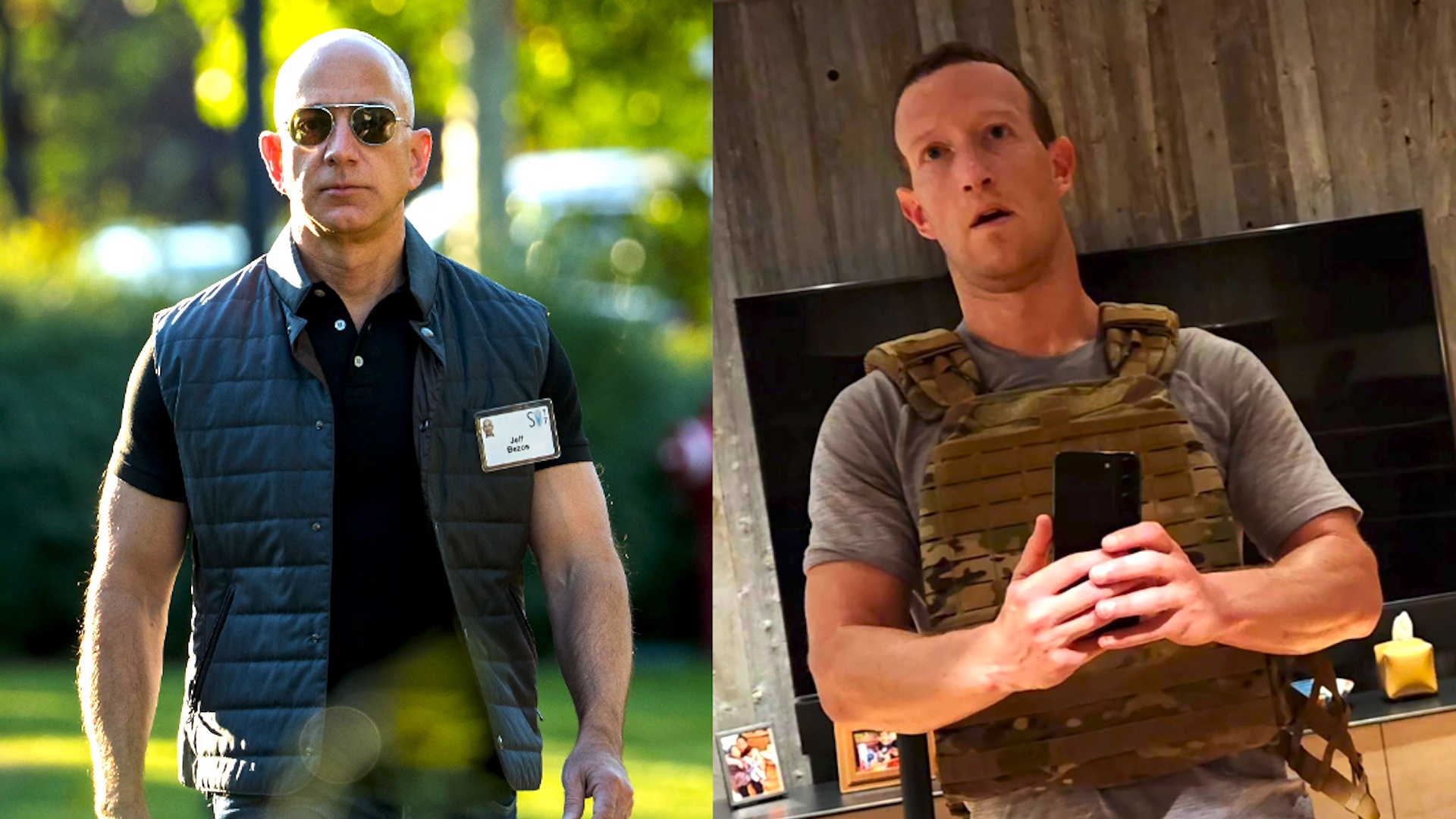 Multimillonarios corpulentos: Bezos y Zuckerberg ponen el peligroso listón de los ideales corporales masculinos