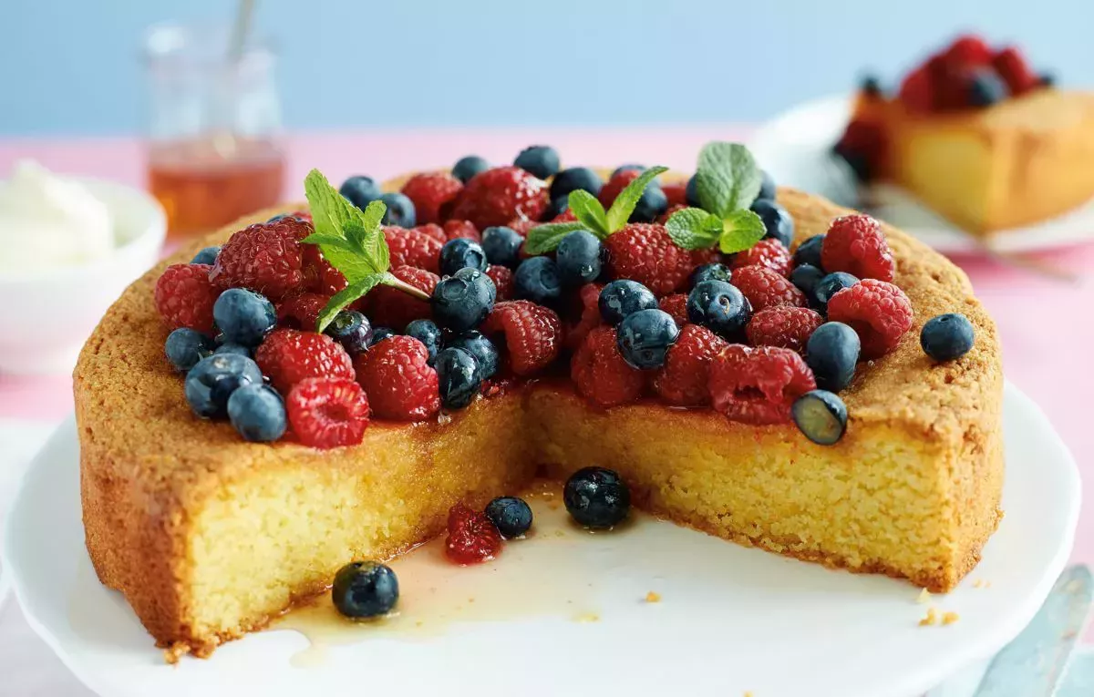 Receta de tarta de polenta y limón