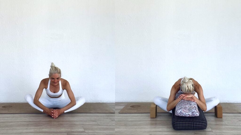 Yin Yoga o yoga restaurativo: puede practicar estas 9 posturas de cualquier manera