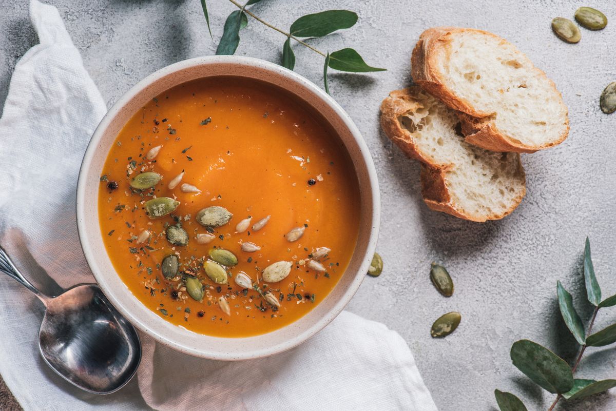 Receta fácil de sopa de calabaza