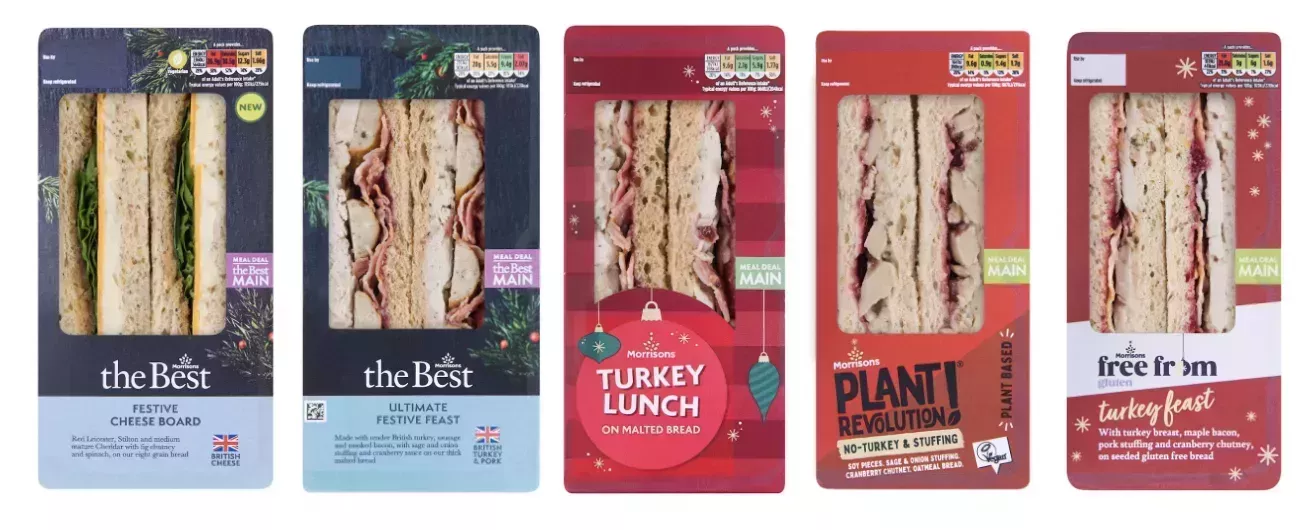 La gama de sándwiches navideños de Morrisons incluye una versión festiva de este favorito del desayuno