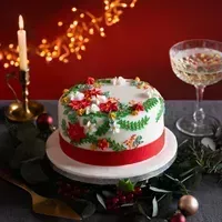3. Biscuiteers Christmas Wreath Cake, 6 inches - View at Biscuiteers 3. Biscuiteers Christmas Wreath Cake, 6 inches - View at Biscuiteers