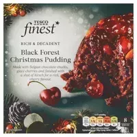 7.  Tesco Finest Black Forest Christmas Pudding, 800g - View at Tesco