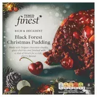 7. Tesco Finest Black Forest Christmas Pudding, 800g - View at Tesco 7. Tesco Finest Black Forest Christmas Pudding, 800g - View at Tesco