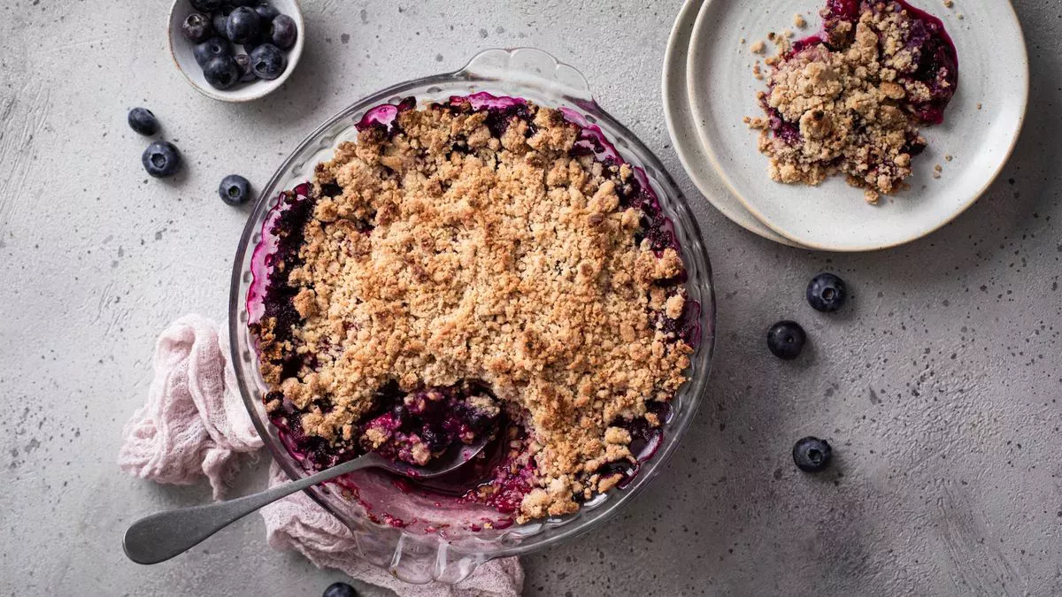 Receta de cobertura de crumble