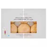 2. &nbsp;Waitrose No.1 Brown Butter Mince Pies with Cognac, 6 pack - View at Waitrose