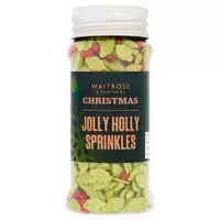 Waitrose Sprinkles Holly &amp; Berry 55g - View at Waitrose &amp; Partners