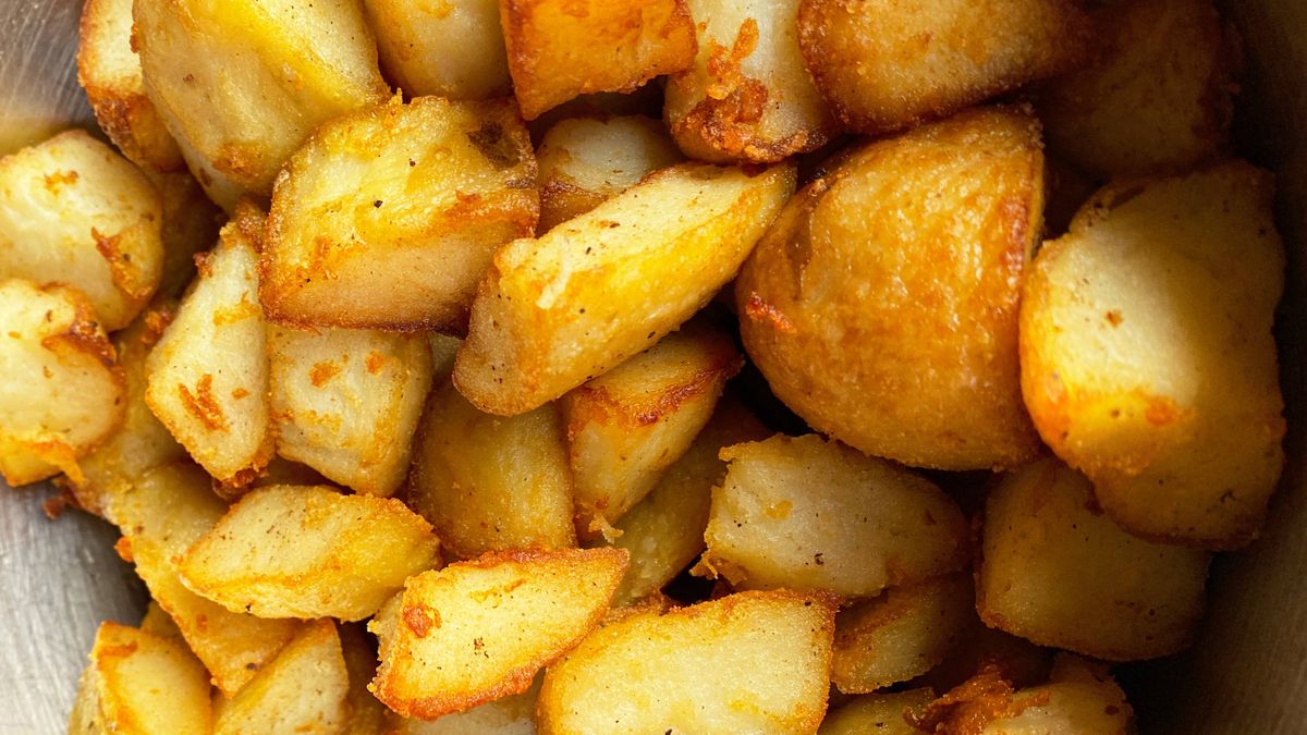 Receta de patatas asadas con grasa de oca