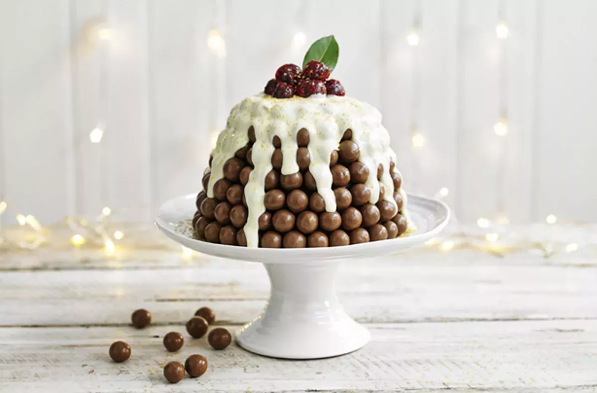 Receta de pudin de Navidad de Maltesers