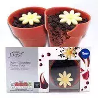 9. Tesco Finest, Belgian Chocolate Plant Pots with Daisies, 156g - View at Tesco 9. Tesco Finest, Belgian Chocolate Plant Pots with Daisies, 156g - View at Tesco