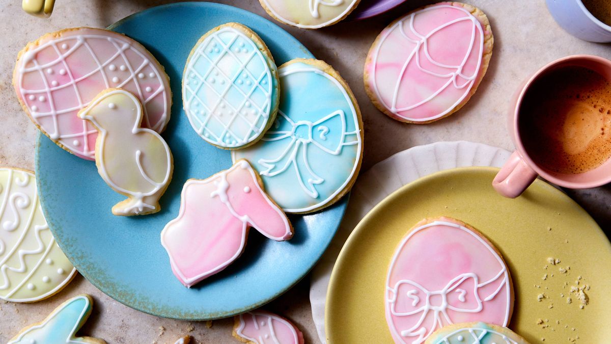 Receta de galletas de Pascua jaspeadas